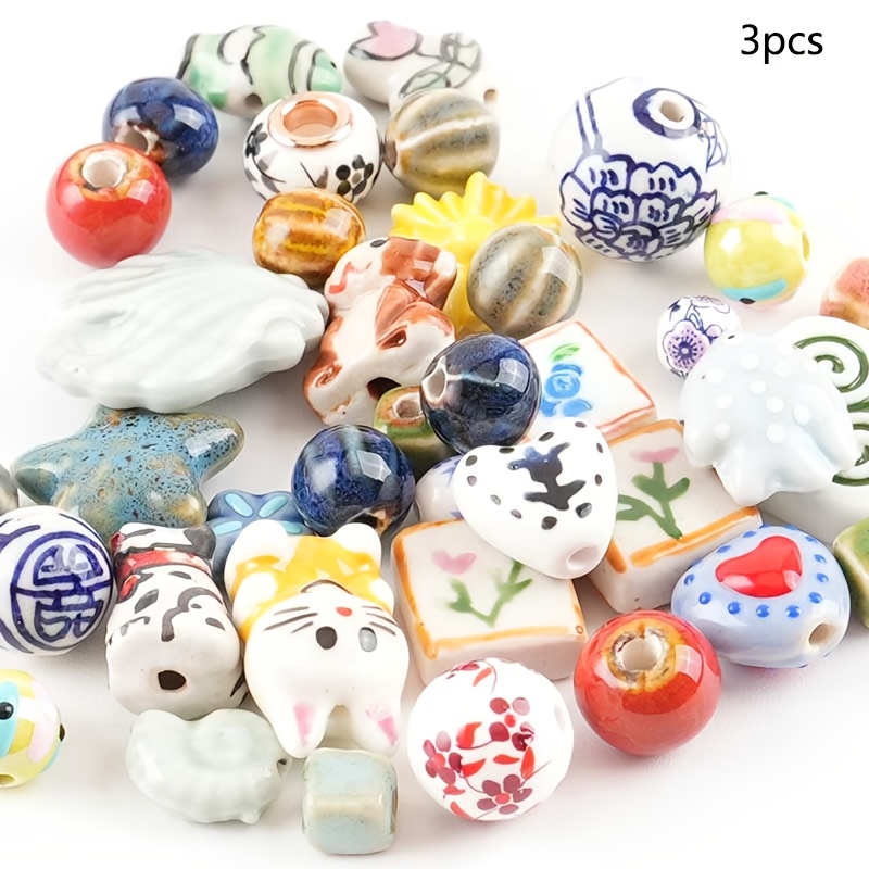 Random-shaped Ceramic Bead Assortments, DIY Crafting